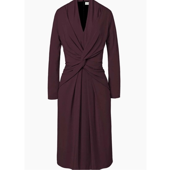 M.M. LAFLEUR Blair Dress Blackberry Size 6 - Picture 2 of 6